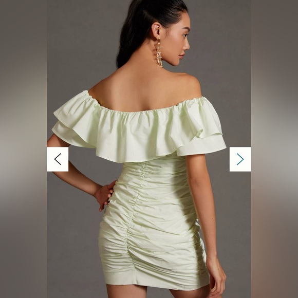 Maeve ruched off the shoulder dress - Picture 4 of 4